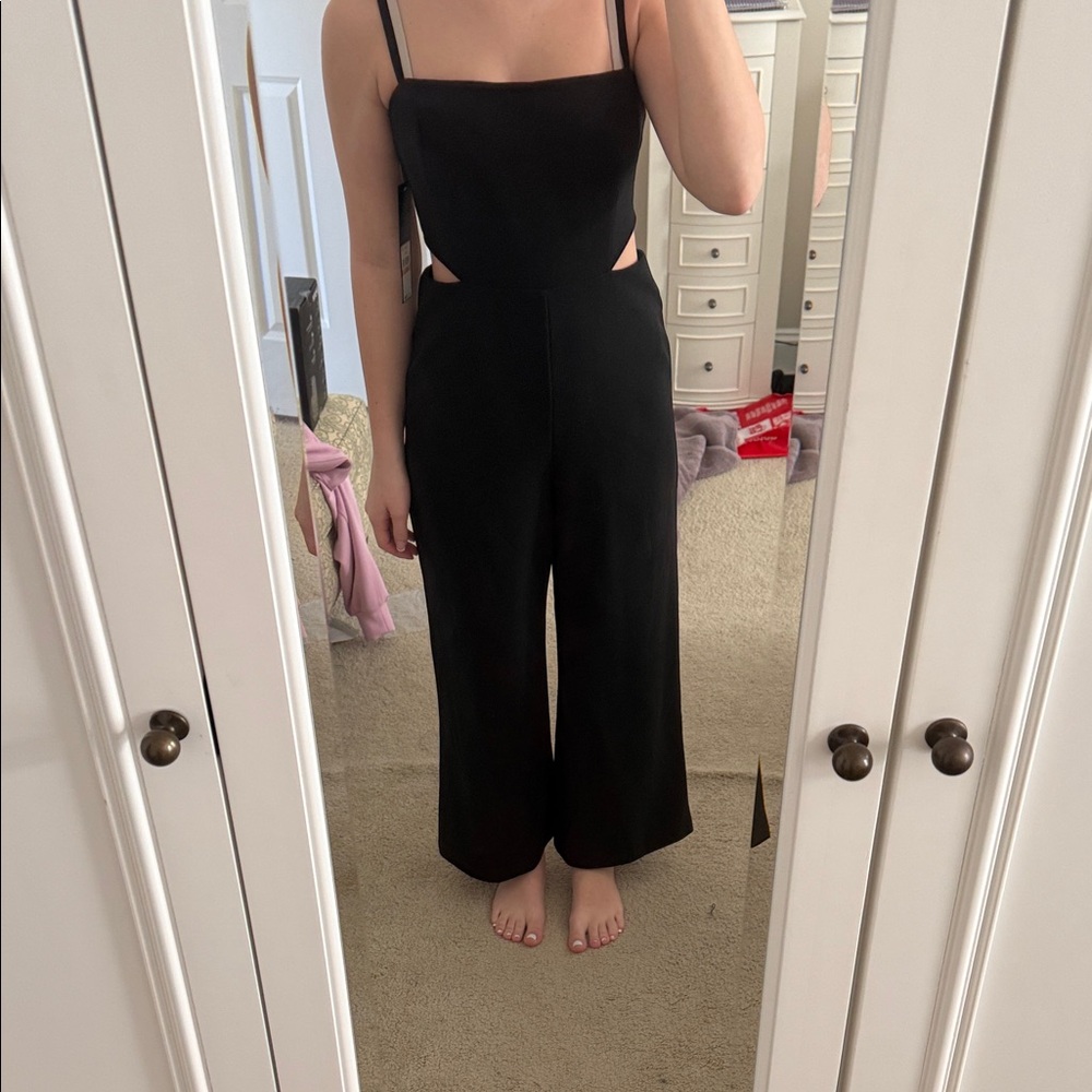 Rachel Zoe Black Cutout Jumpsuit